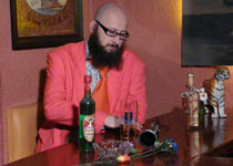 Prof. Saltzman concentrated at the video shoot