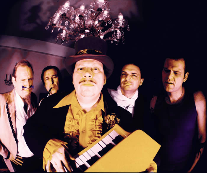Dr. Will & The Wizards (v. l.:) Dim Sclichter, Uli Kuempfel, Dr. Will, Olaf Giebe, Doghouse Dom